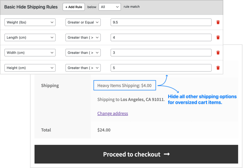 weight based shipping