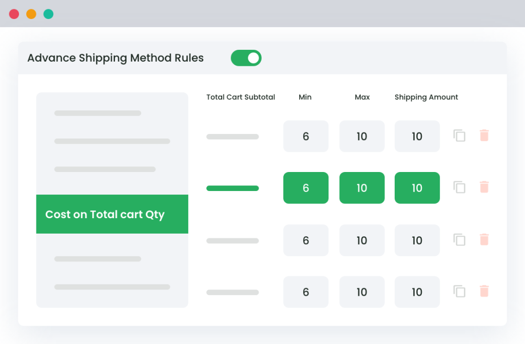 Advanced Flat rate shipping Feature 3