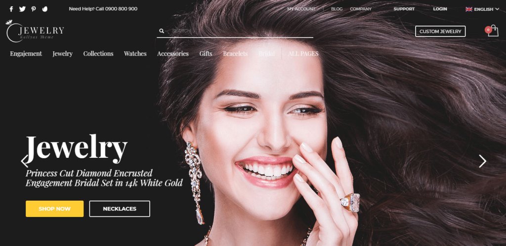 JewelryResponsive 25 Best jewelry WordPress themes by dotstore4545