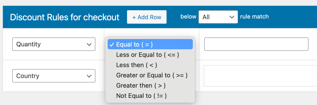 dotstore configure cart quantity discount rule