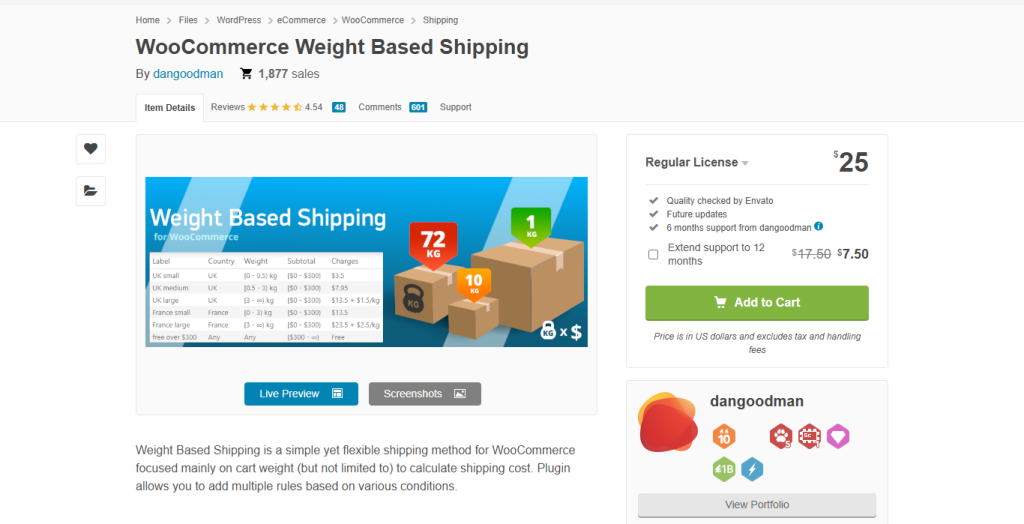 free WooCommerce shipping plugins WooCommerce-Weight-Based-Shipping-by-dangoodman-CodeCanyon