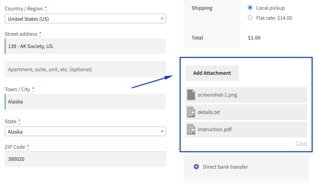 User attachments in Product Attachment Plugin For WooCommerce by Dotstore for WooCommerce additional product fields
