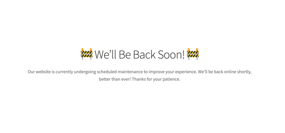 Maintenance Mode Image