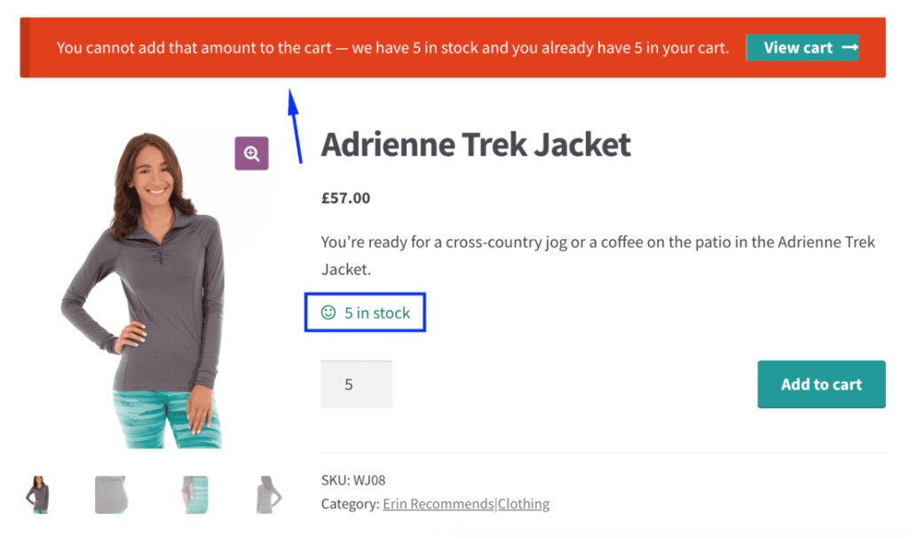 WooCommerce Attribute Stock Management Example