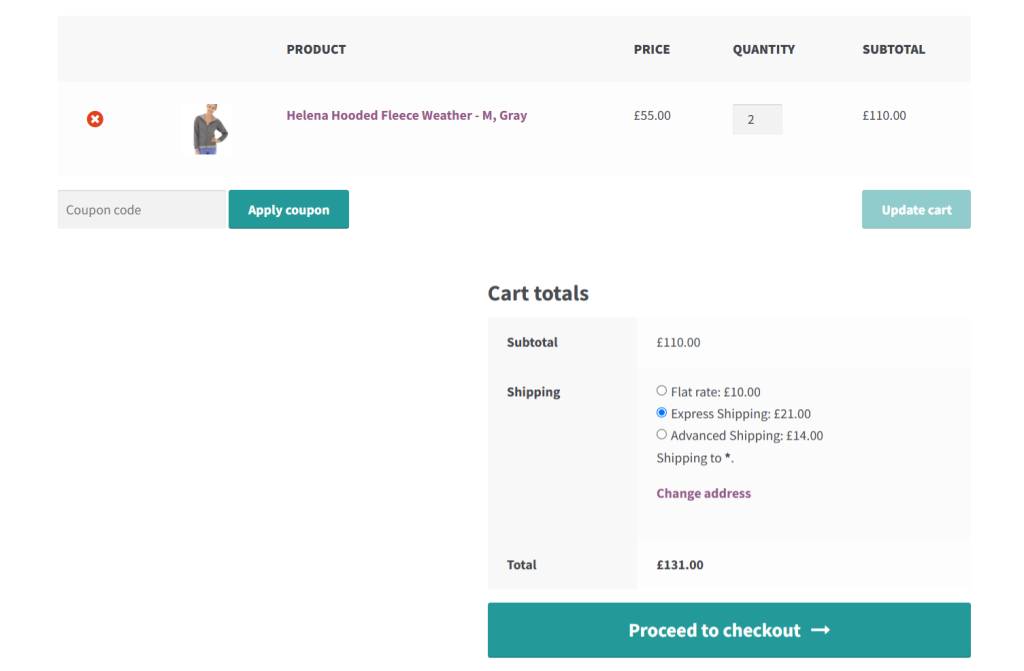 WooCommerce flat rate shipping - 6