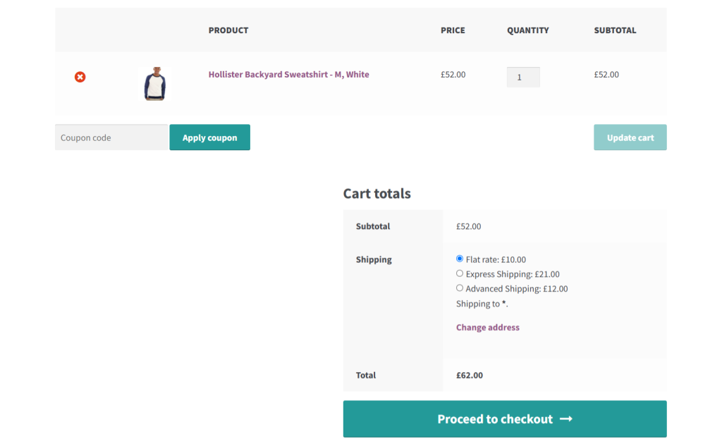 WooCommerce flat rate shipping - 7