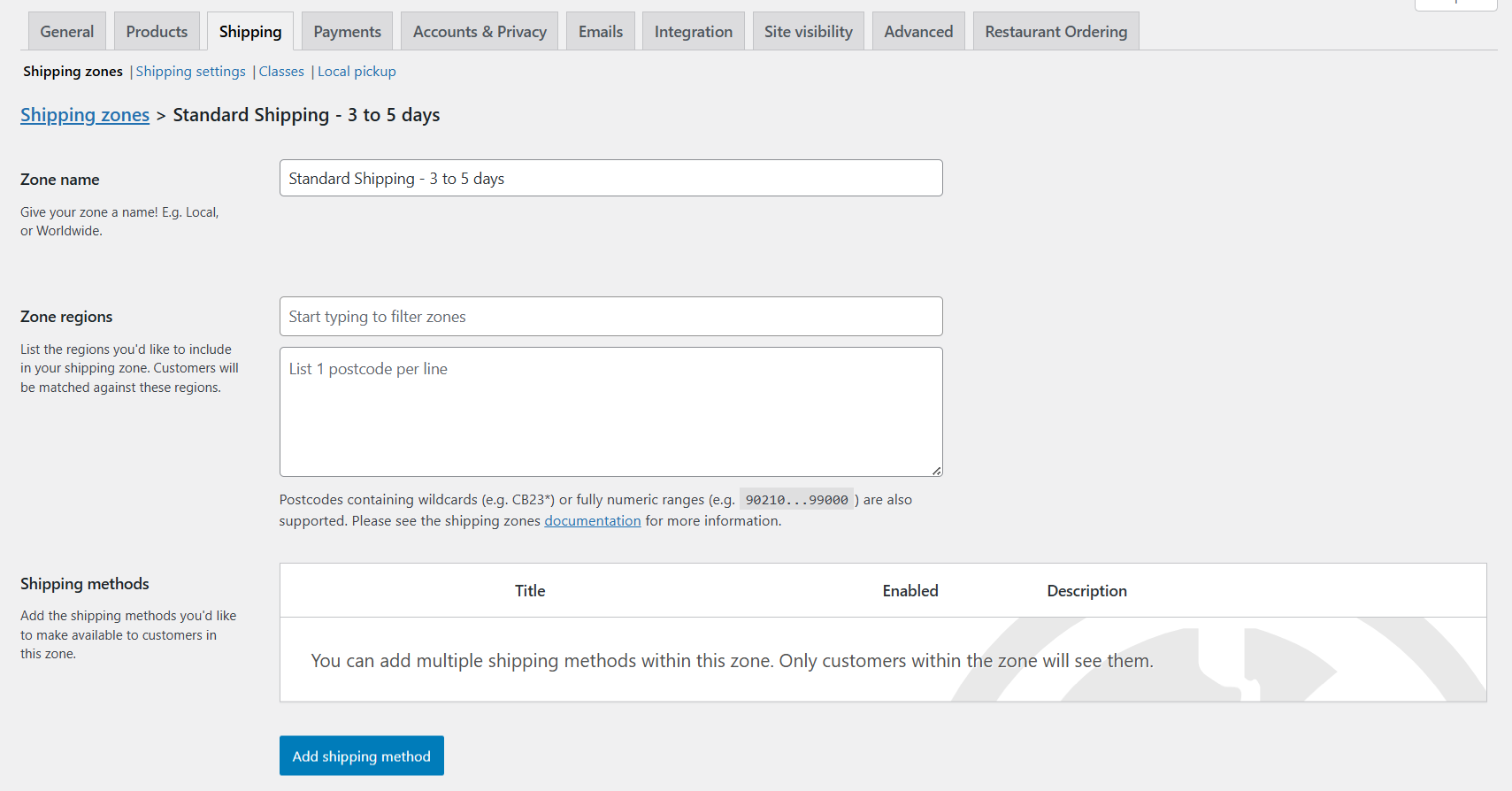 WooCommerce flat rate shipping - 9