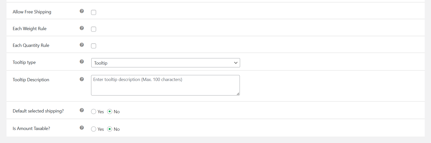 assign shipping by dimensions in WooCommerce - 2