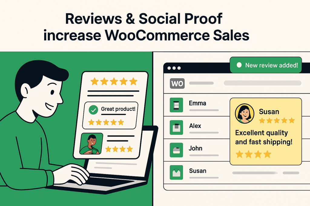Reviews & Social Proof increase WooCommerce Sales