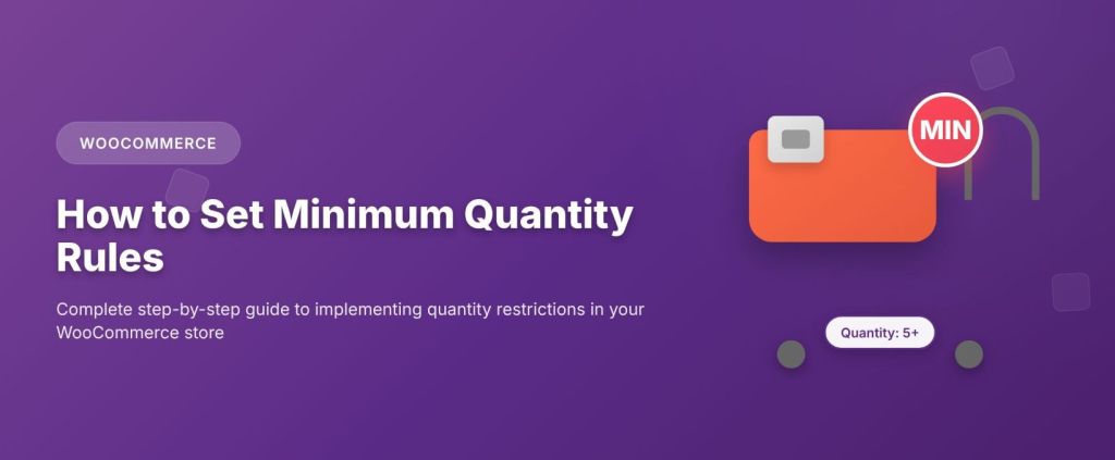 WooCommerce minimum quantity featured image