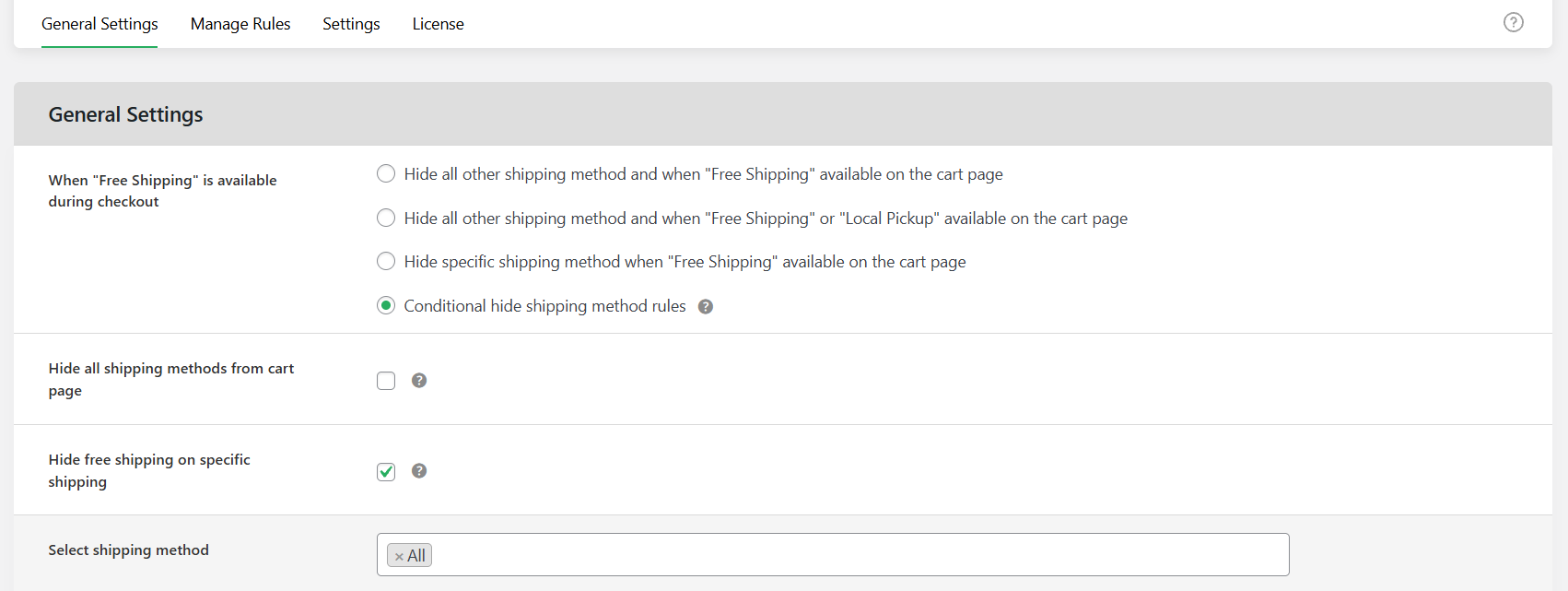 WooCommerce restrict shipping method per product - 1