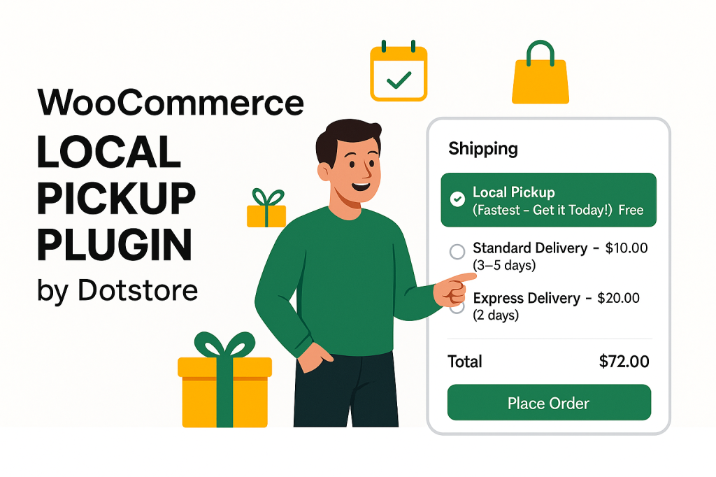 WooCommerce local pickup plugin by Dotstore