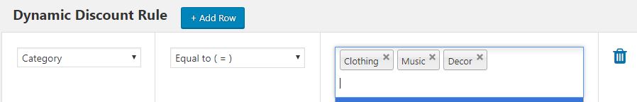 Adding Dynamic Discount Rule for multiple categories