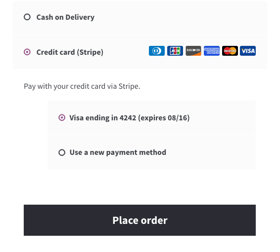 Figure 4 - Testing the Strip Gateway Setup for WooCommerce (2)