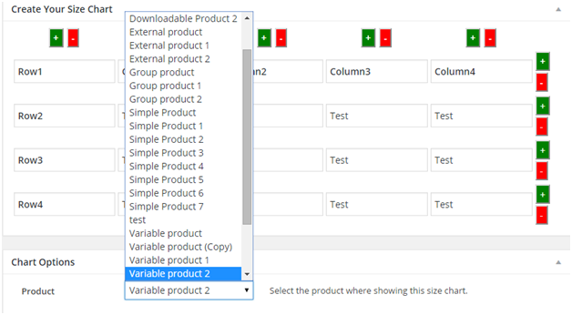 Plugin 5 - Product Size Charts For WooCommerce - one of Top 15 WooCommerce size guide plugins