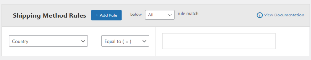 Create multiple shipping method rules